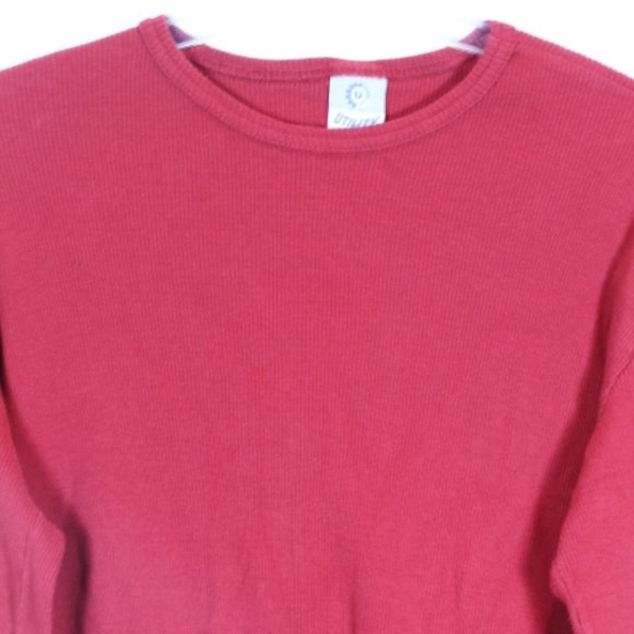 Utility Red Women's Knit Long Sleeve Pullover Knit Sweater Large 040 - Picture 4 of 6